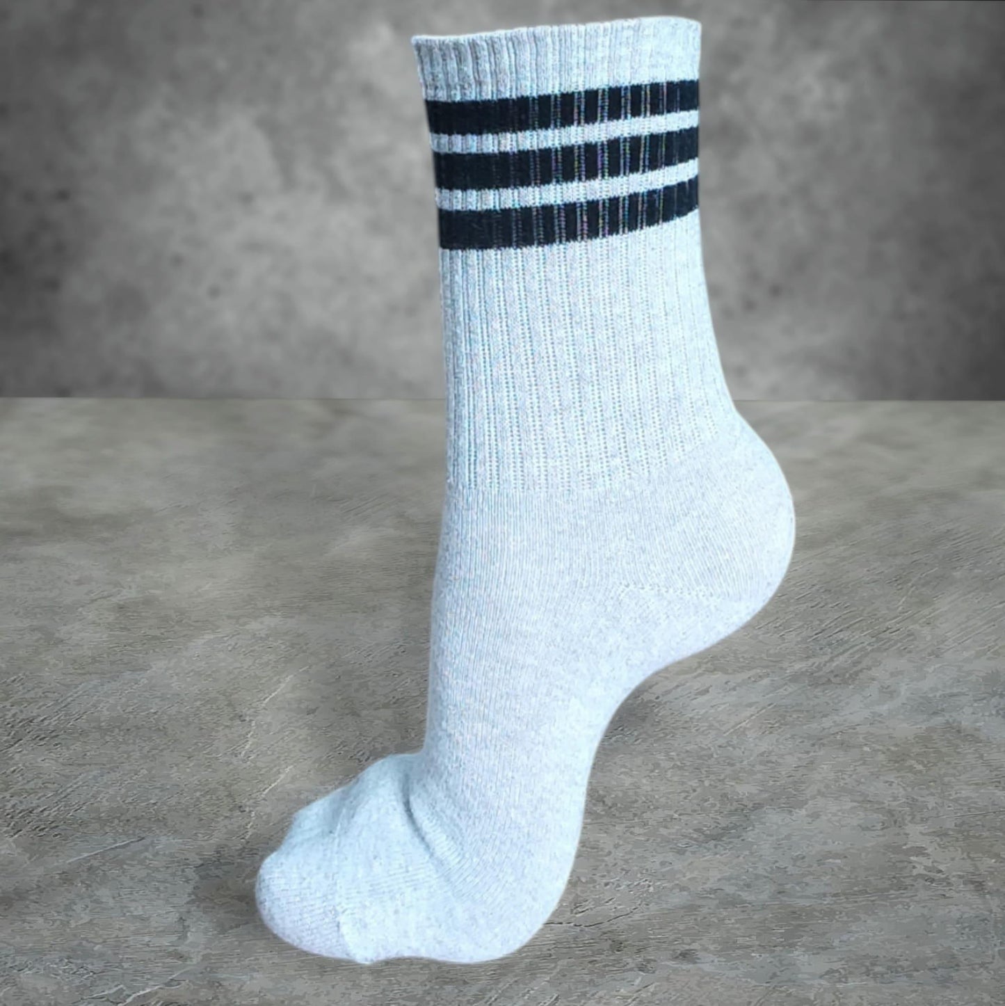 High Tennis Socks with Three Stripes