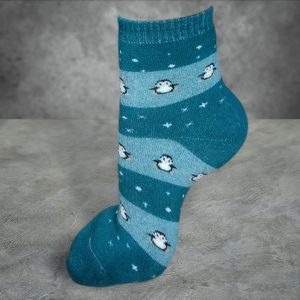Aquamarine Merino Wool Socks – Soft, Warm & Breathable Socks for All-Season Comfort