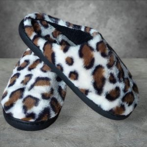 Leopard Print Slippers – Cozy & Stylish Indoor Footwear with Bold Animal Print