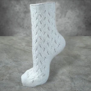 Cashmere Hand-Knitted Lace Socks – Luxuriously Soft, Elegant & Cozy Socks for Special Occasions