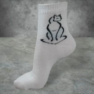 Women's beige High Cotton Socks – Soft, Breathable & Comfortable Knee-High Socks